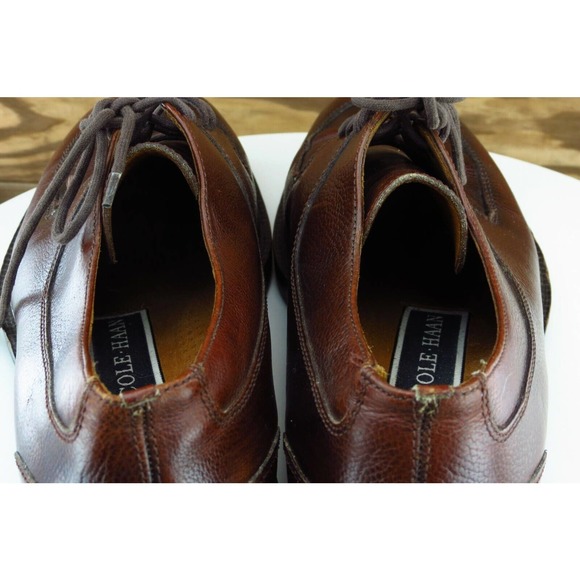Cole Haan Shoes Sz 8.5 M Round Toe Brown Derby Oxfords Leather Men 14172 - Picture 6 of 9